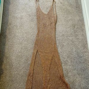Beach dress gold